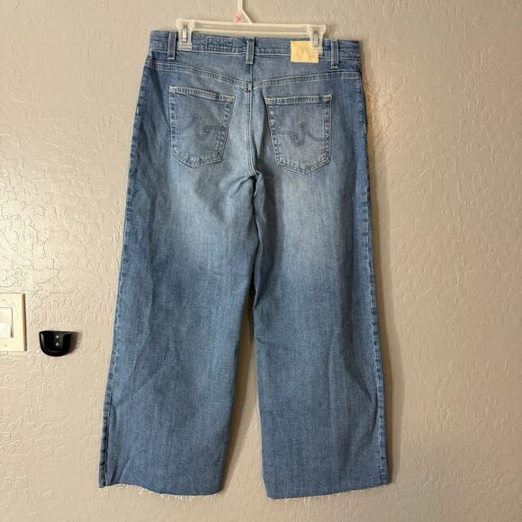 AG Saige Wide Leg Crop With Panel Mid-Rise Paneled Fit In Rosarito, 29 - Picture 4 of 6